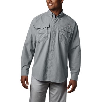 Columbia PFG Bahama II Long Sleeve Big, Camisa Grises Para Hombre | 534712-HXP